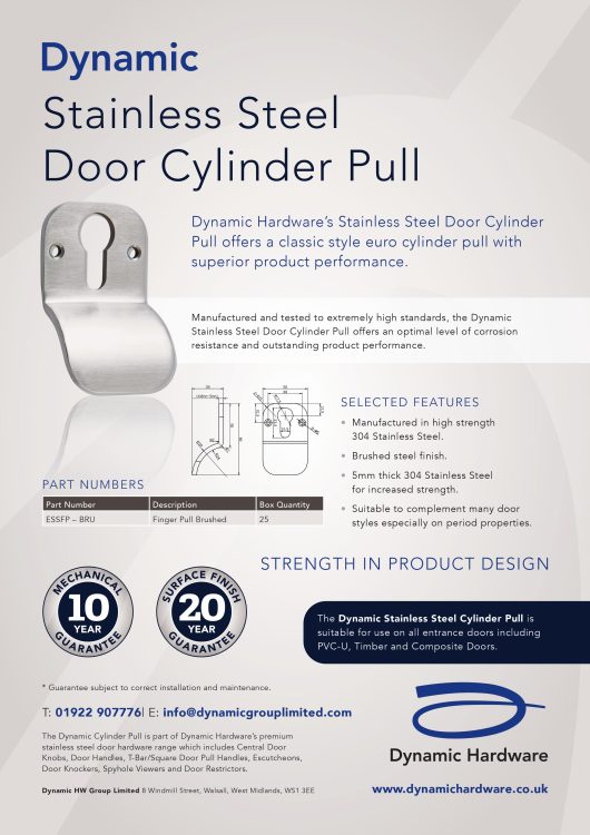 Dynamic Stainless Steel Door Cylinder Pull PDF
